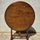 Petite table vigneronne ronde rabatable