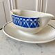 Saucière Digoin Sarreguemines blue 30s