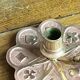 Bronze candlestick, card game decoration