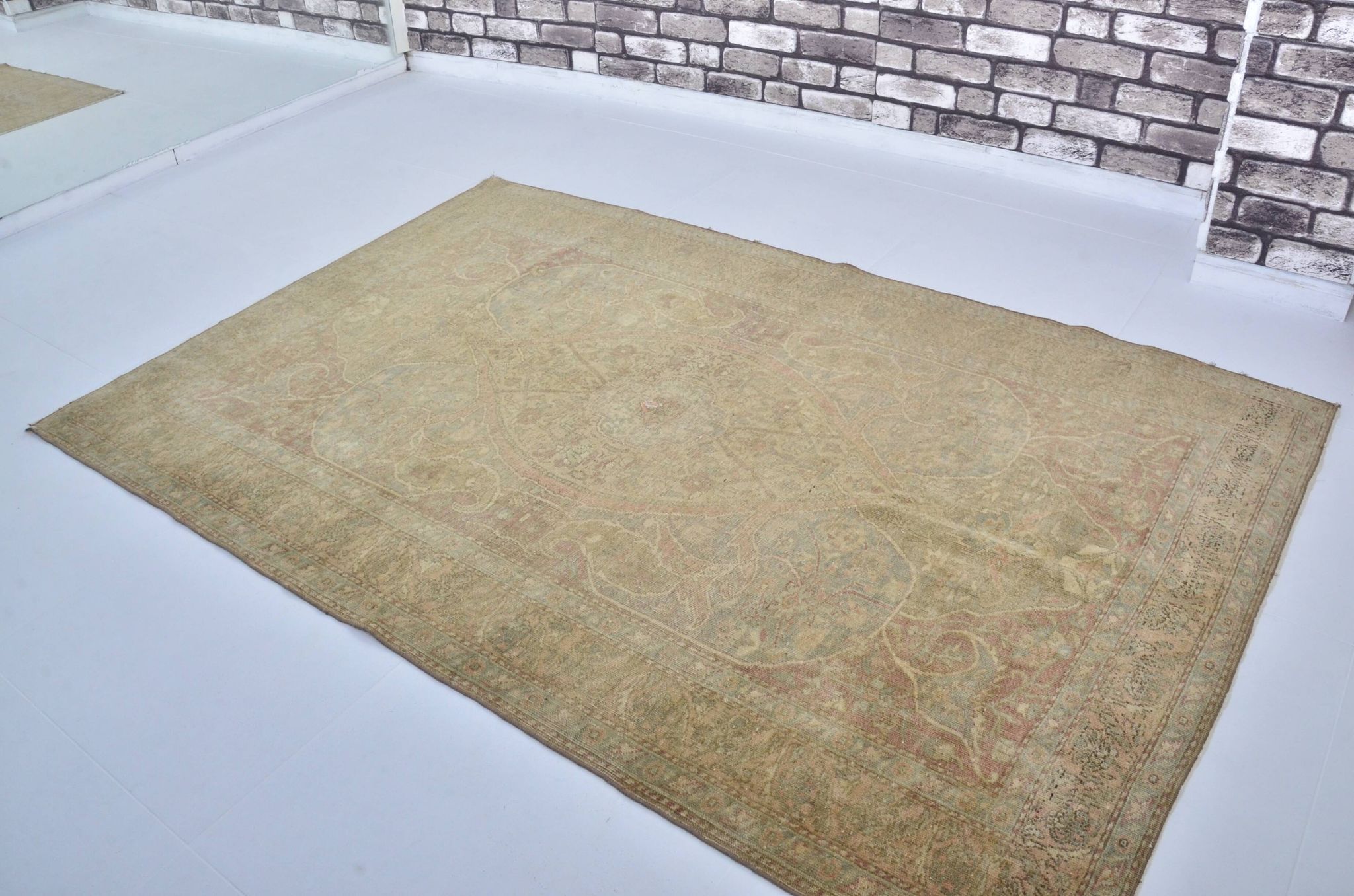 Tapis vintage Oushak antique sku 3097