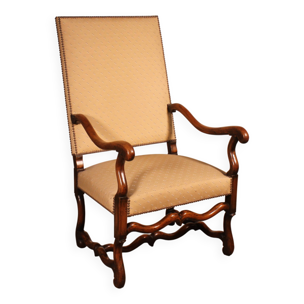 Fauteuils De Style Louis XIV En Os De Mouton en noyer - 19° siècle
