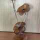 Floral lamp design in wood