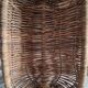 Vintage basket in braided wicker