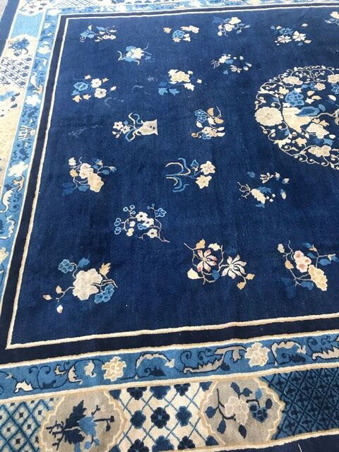 Tapis ancien chinois fait main 308x380 cm