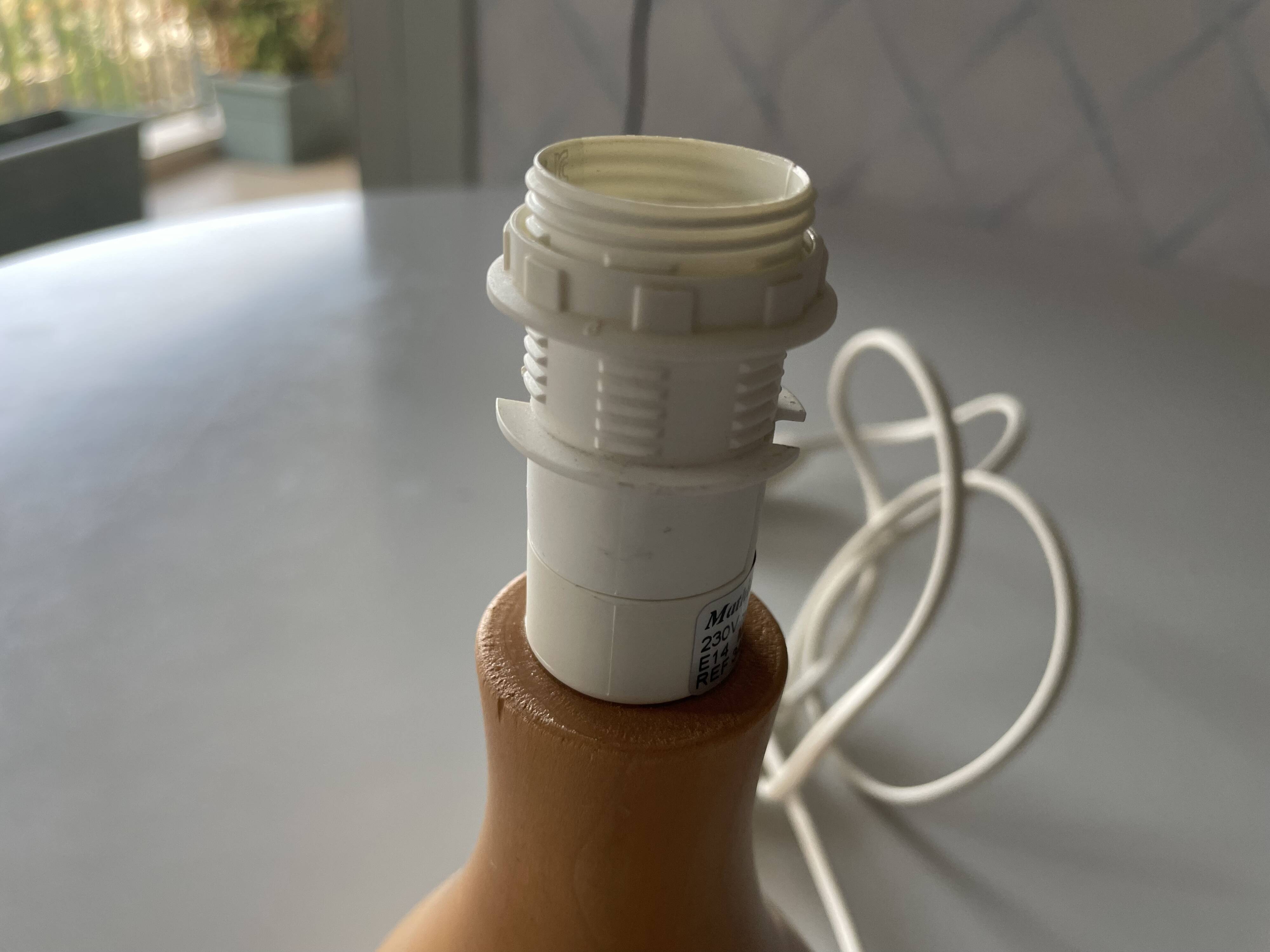 Wooden lamp from the 80s