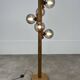 Temde Leuchten brutalist floor lamp, wood, 1970s