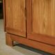 Elm wood sideboard in the style of Maison Regain, 1960s