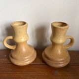 Stoneware candle holders