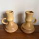 Stoneware candle holders