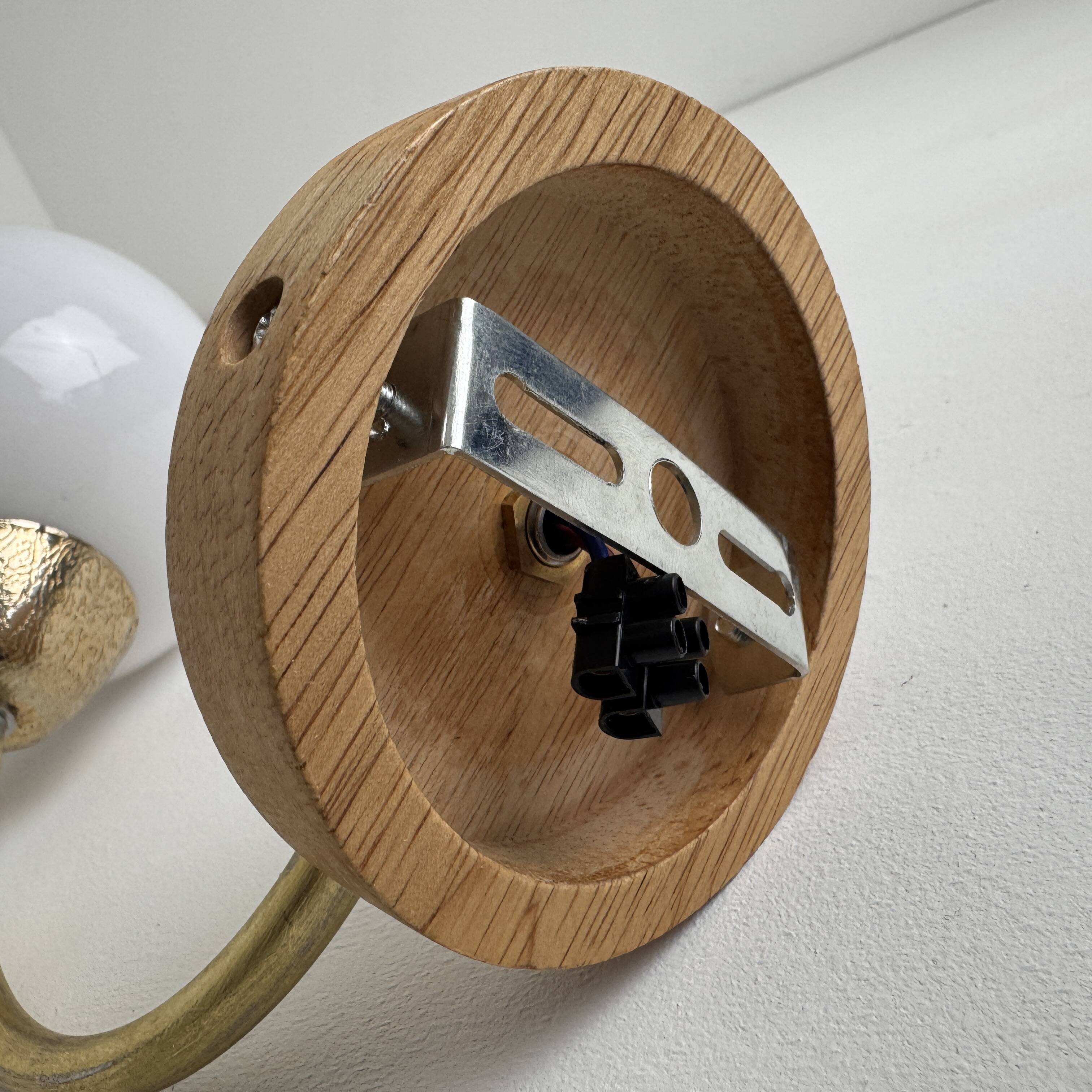 Vintage opaline wall light