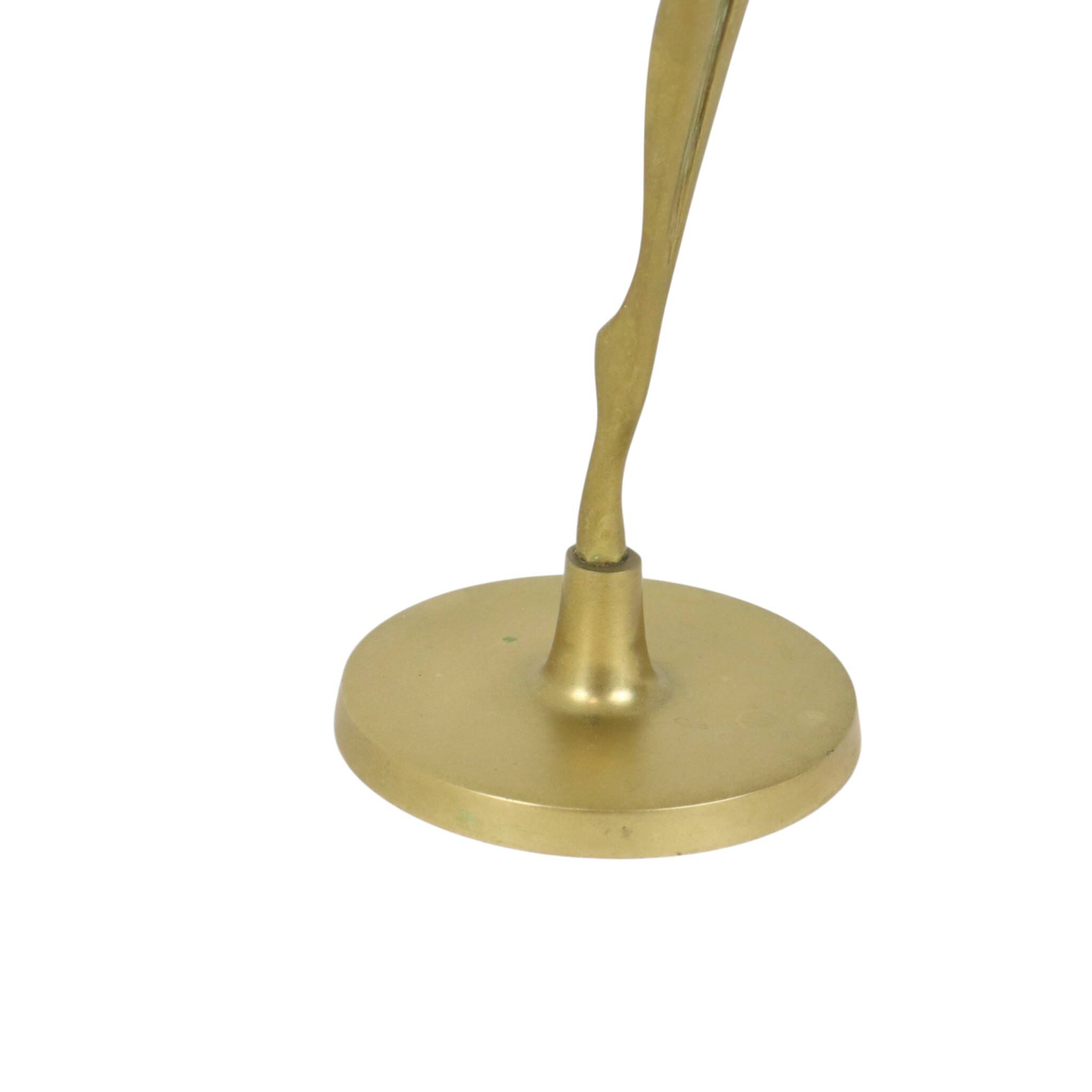 Hollywood Regency Brass Ballerina Figurine Sculpture 30cm