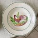 Lot of 5 hollow plates digoin sarreguemines model "rooster" years 40-50