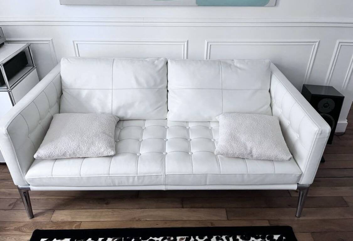 Cassina leather sofa by Philippe Starck