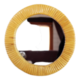 Vintage wicker mirror
