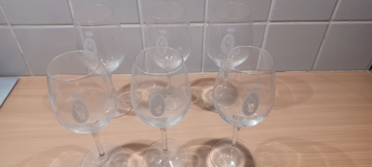 Set of 6 Capocaccia wine glasses