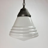 Original Philips Phililite Glass and Copper Pendant, 1930s