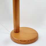 Scandinavian articulated pine lamp