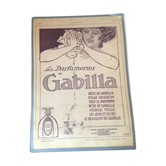 Publicité vintage à encadrer gabilla