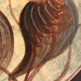 Glazed ceramic dish Puigdemont poisson, 1960