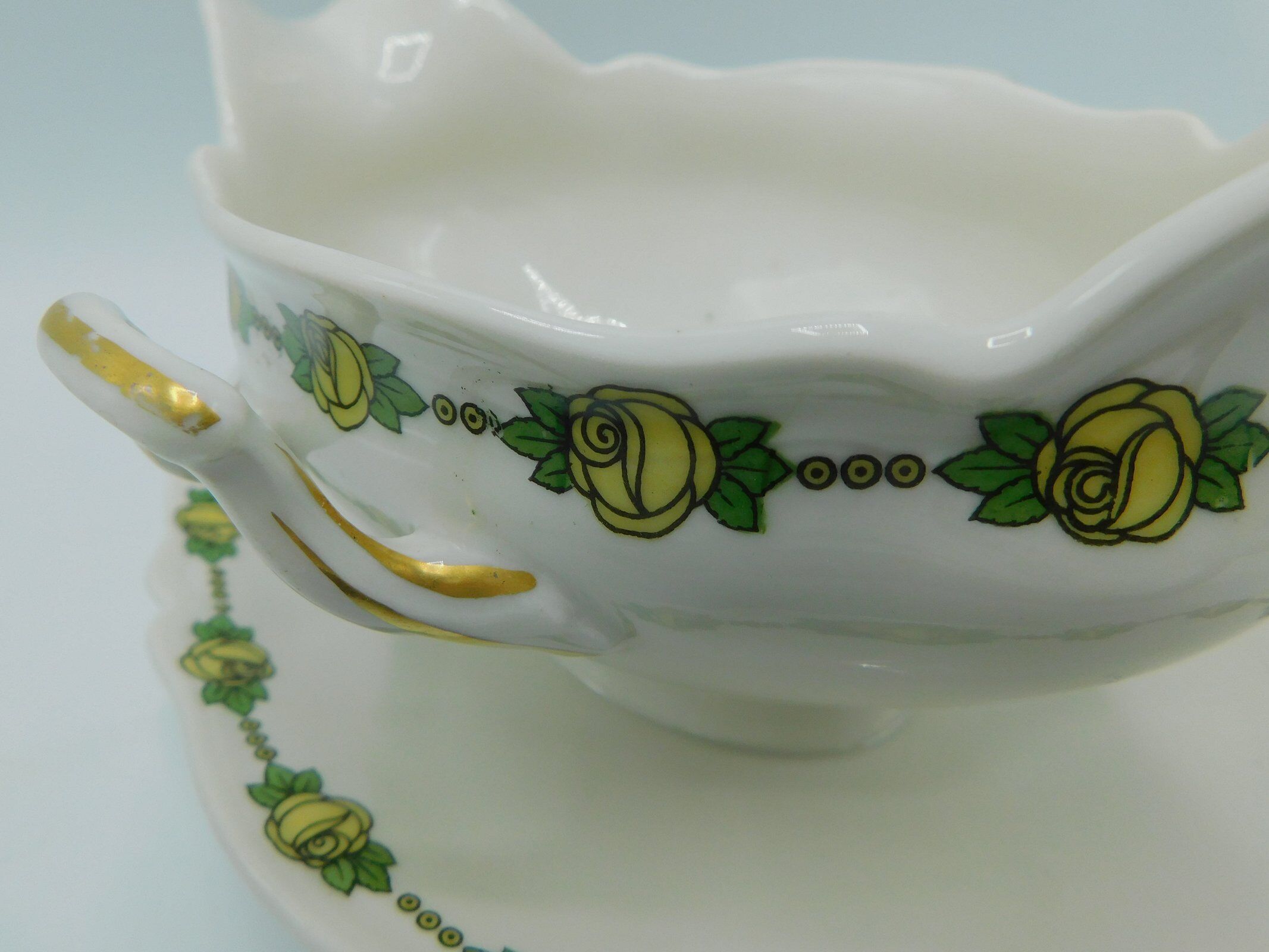 Limoges porcelain saucière - Martin Charles
