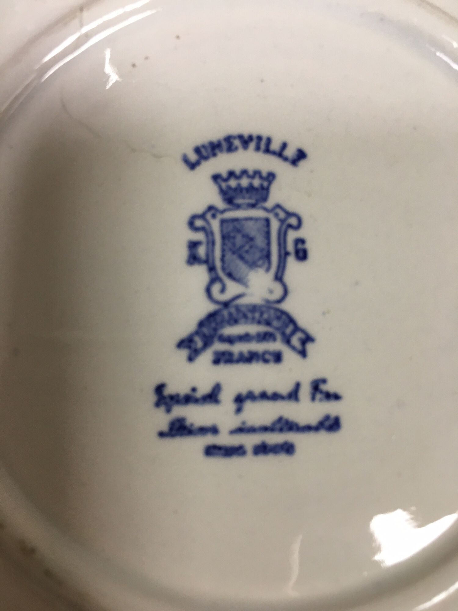 6 cups and under cups blue luneville kg