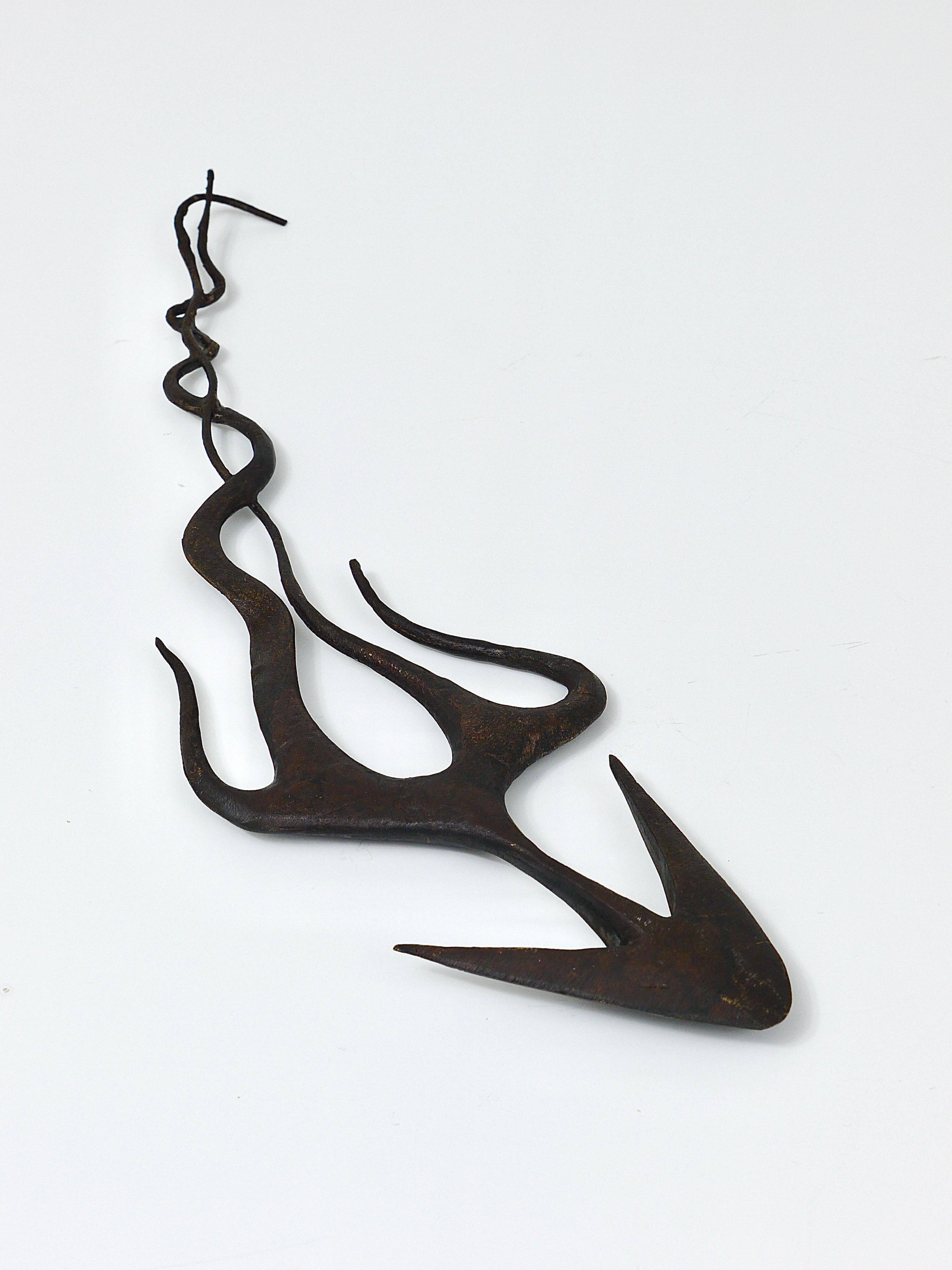 Carl Auböck Wall Sculpture Handmade Napoleon #4271, Brass, Austria