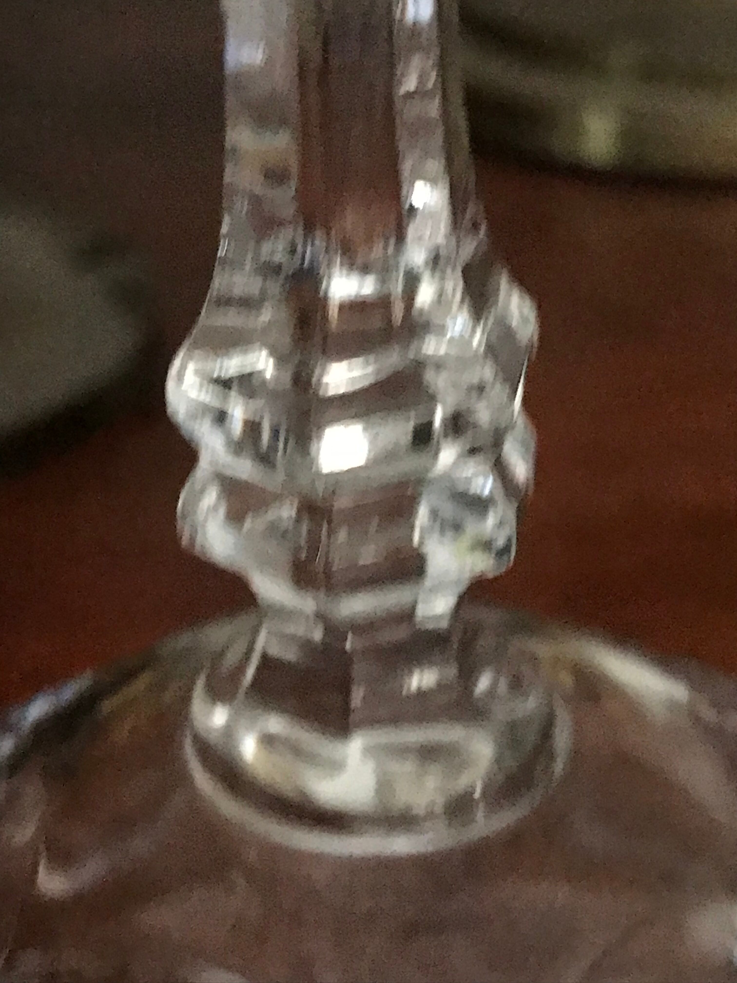 Crystal champagne glasses