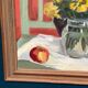 Original Swedish Oil on Panel from the 1940s – "Floral Still Life" by B. Segerdahl – Signed – Framed – 56 × 48 cm (22" × 18.9")
