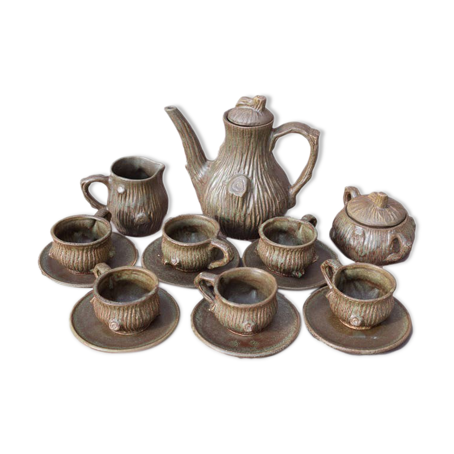 Vintage coffee service vallauris "tronc"