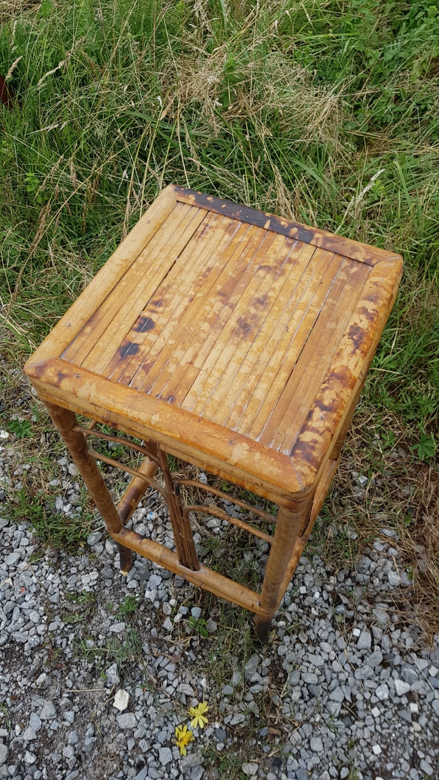 Vintage rattan selette