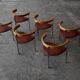 Set of 6 “PK11” chairs by Poul Kjaerholm for E. Kold Christensen, Denmark 1950s