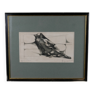 Lithograph of a woman by George Oudot