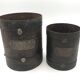 Set of 2 measures or grain pots double liter and liter in iron XlXh