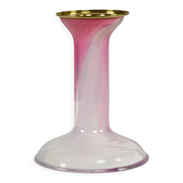 Full Lead Crystal Candle holder by Hanne Dreutler for Studio Åhus, Sweden, 1980