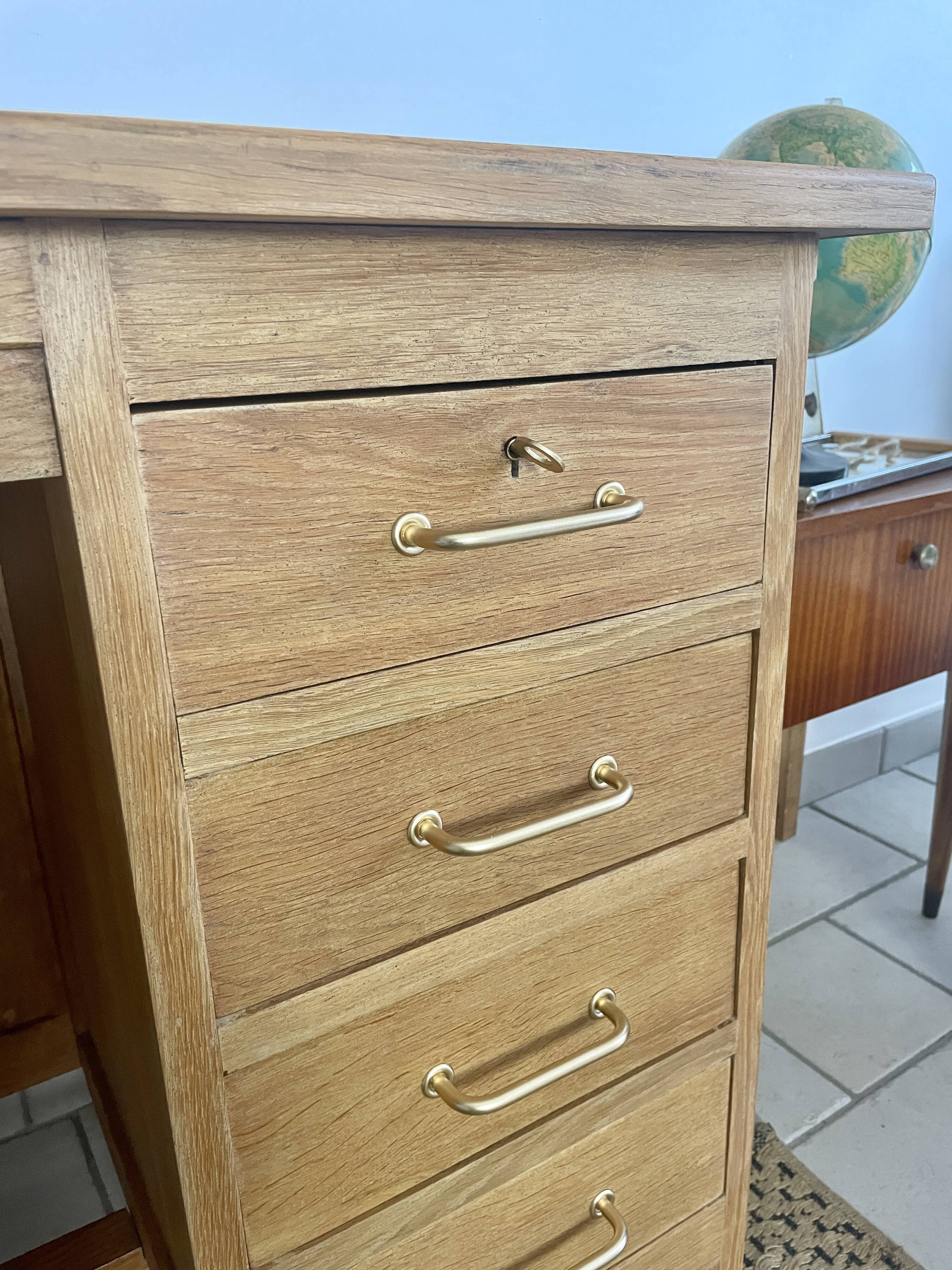 Wooden desk from the 40s/50s