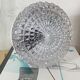 Small round wall lamp ceiling light transparent glass vintage fixture