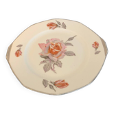 Vintage PL France porcelain dish with rose motifs