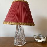 DAUM Lamp Model Iceberg Crystal + Vintage Shade Made In France