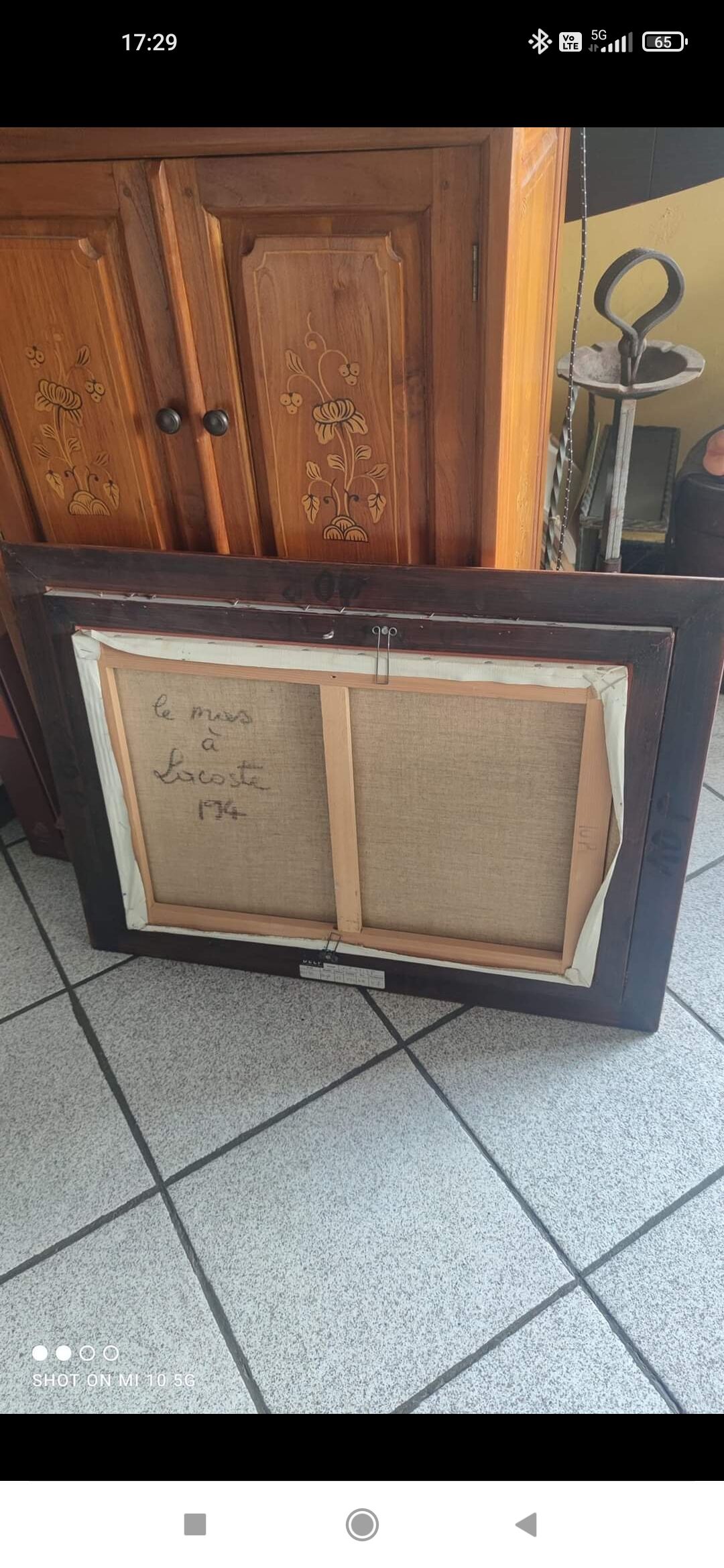 Painting by Lorraine Jordan entitled "The Farmhouse in Lacoste"