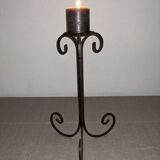 Wrought iron candlestick from the 1960s