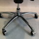 Fauteuil bureau de direction en cuir et chrome édition Luxy