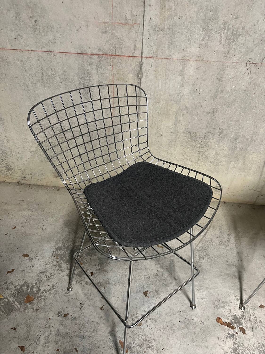 Pair of Harry Bertoia bar chairs