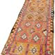 Turkish Handwoven Vintage Herki Kilim 97 cm x 325 cm