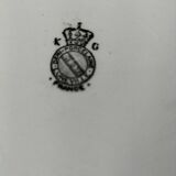 rare rectangular KG Lunéville dish from the 1900s