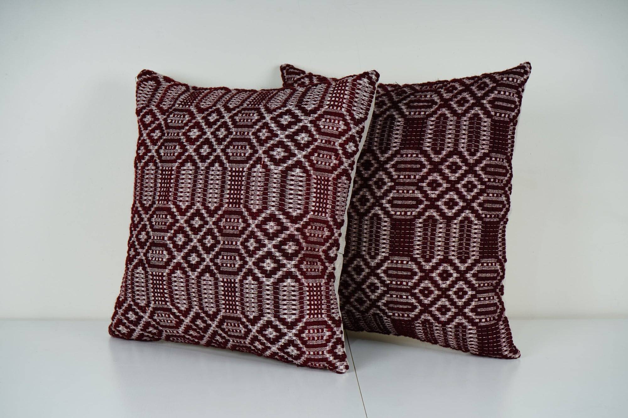 Set of 2 vintage kilim cushion covers 51x51 cm