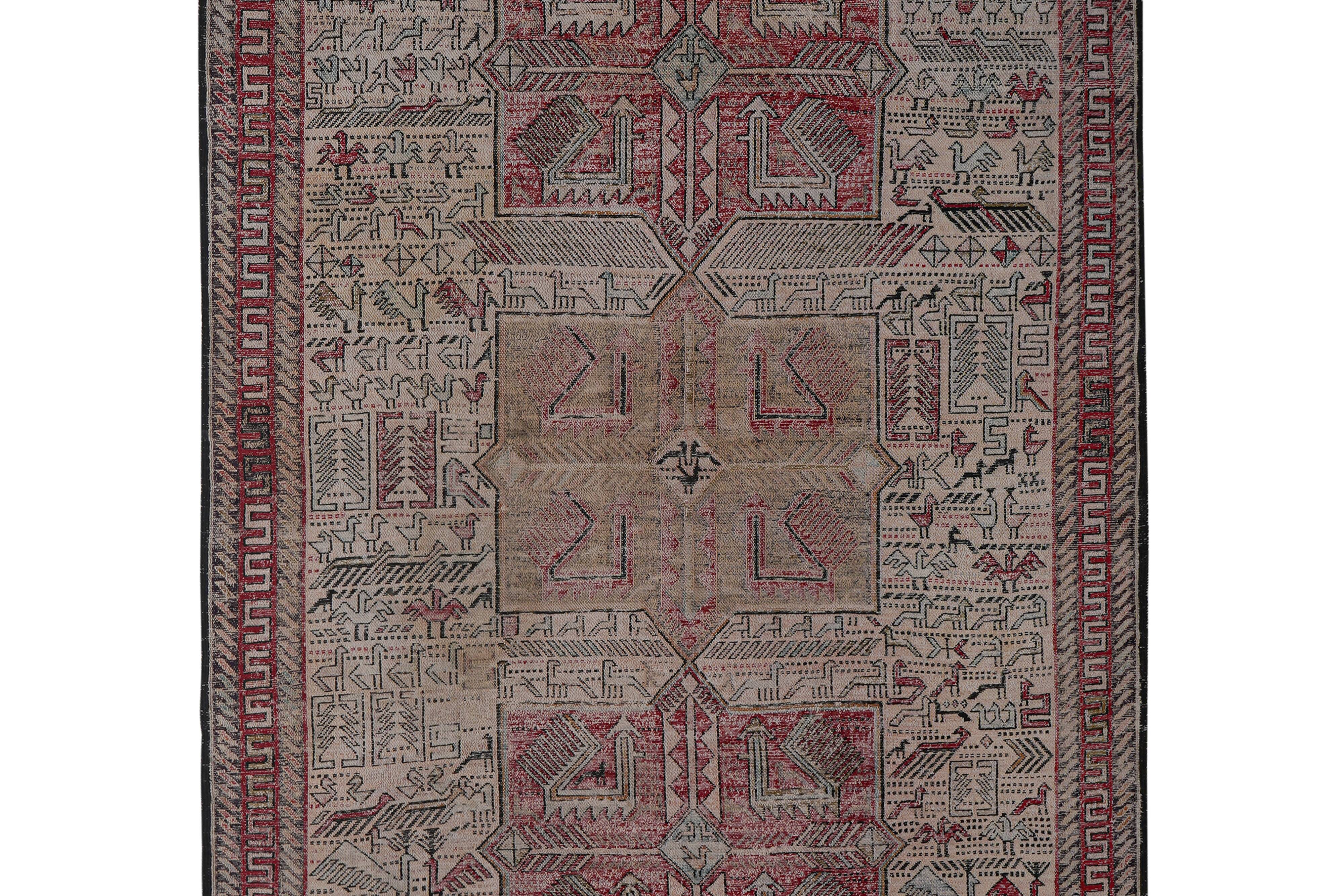 Vintage Turkish Oushak Handwoven Rug 123x183 cm