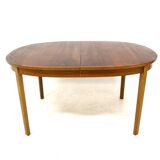Scandinavian walnut dining table, Sweden, 1960