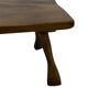 Mid-Century Organic Wooden Side Tables, circa 1960's wabi sabi brutalist