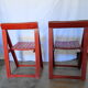 Pair of folding chairs, 60s