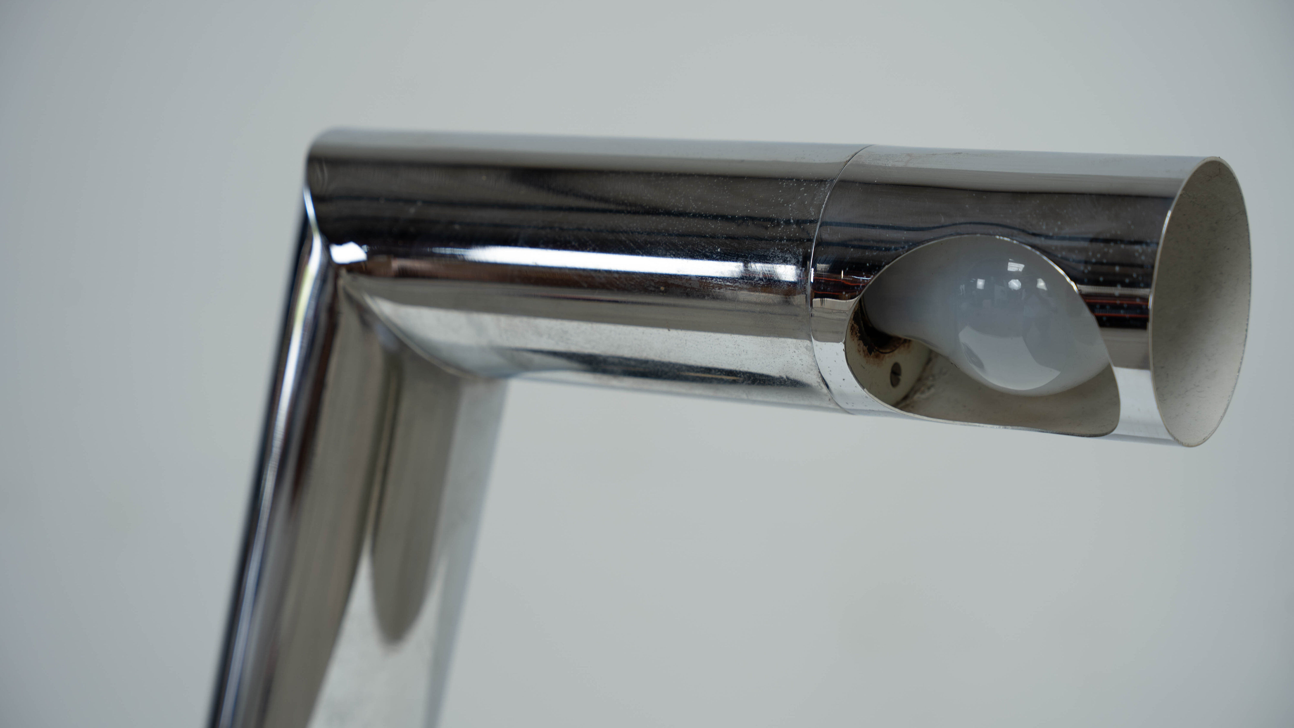 1970s Italian chrome table lamp